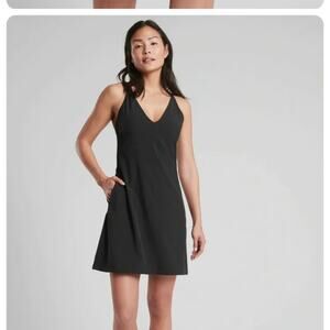 NWT Athleta Breathe In Black Tennis Dress Size 12